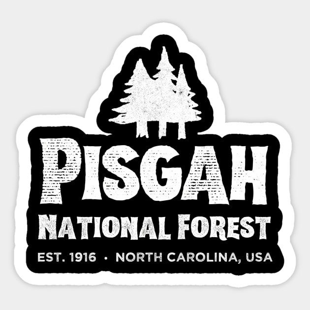 Pisgah National Forest - Hiking Camping Sticker by Weirdcore